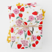 Fun Floral Strawberry Dream Geschenkpapier Set (Beispiel)