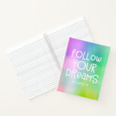 Fun folgen Sie Ihrem Dreams Quote Monogramm auf Re Notizblock (Innenseite)