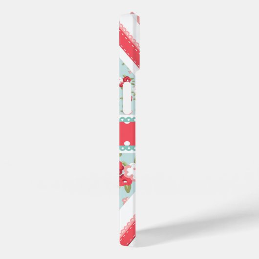 Fun Folk Quilt Britische Union Jack Pastels Case-Mate iPhone Hülle (Rückseite / Rechts)