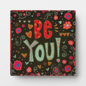 Fun Folk sei, du Inspirivity Plaque Fotoplatte (Vorderseite)