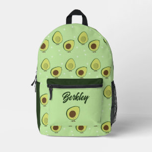 Fun Food Niedlich Avocado Kinder Name Bedruckter Rucksack