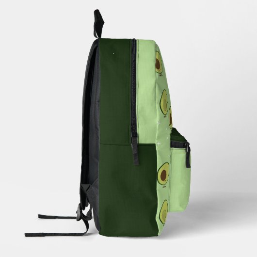 Fun Food Niedlich Avocado Kinder Name Bedruckter Rucksack (Links)