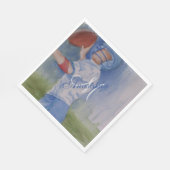 FUN FOOTBALL PARTY MONOGRAMM SERVIETTE (Ecke)