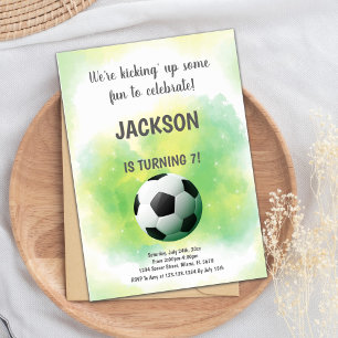 Fun Football Theme Einladung