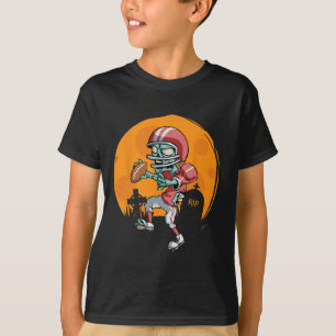 Fun Footll Zombie Player Halloween Football Sport T-Shirt