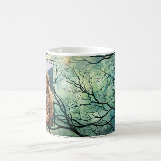 Fun Forest Tree Branches Foto Template Custom 020 Kaffeetasse (Mittel)