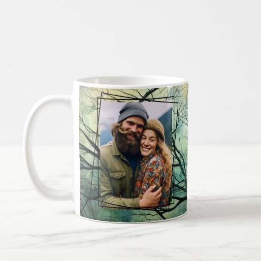 Fun Forest Tree Branches Foto Template Custom 020 Kaffeetasse (Links)