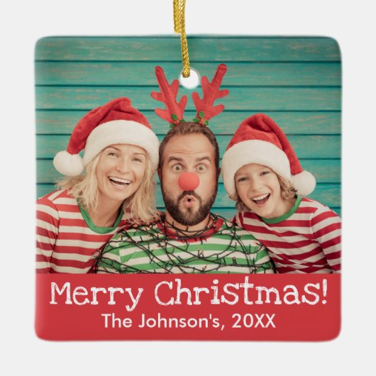 Fun Foto auf der Vorderseite und hinten Rustikale Keramikornament (Vorderseite)