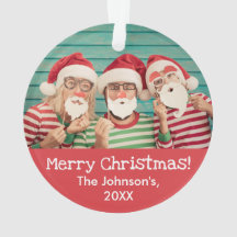 Fun Foto auf Front und zurück Rustikale Rote Weihn