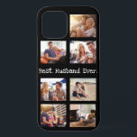 Fun Foto Best Husband Collage Personalisiert Black Case-Mate iPhone Hülle<br><div class="desc">Spaß Foto der beste Mann je Foto Collage personalisiert schwarzes Design. Ändern Sie das Foto und ändern Sie den Text "Best. Mann. Immer." und wenn Sie wollen. Klicken Sie einfach oben auf Personalisieren. Ideal für Weihnachten, Geburtstage, Jubiläum oder einfach nur weil. Ändern Sie die 7 Fotos in Ihre Lieblingsfotos und/oder...</div>