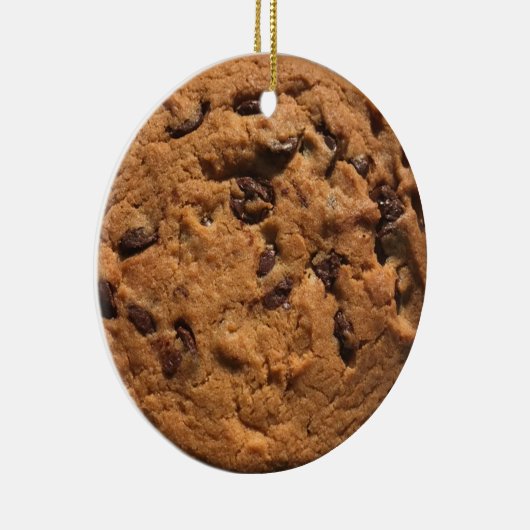 Fun Foto Chocolate Chip Cookie Keramik Ornament (Rechts)