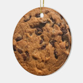 Fun Foto Chocolate Chip Cookie Keramik Ornament (Links)