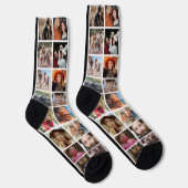 Fun Foto Collage Novelty Socken (Rechts)