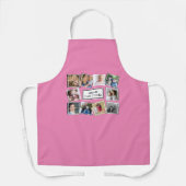 Fun Foto Collage Pink Schürze (Vorderseite)