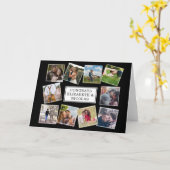 Fun Foto Collage Wedding Couple Karte (Gelbe Blume)