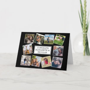 Fun Foto Collage Wedding Couple Karte