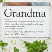 Fun Foto Cool Großmutter Definition Geschirrtuch (Gefaltet)