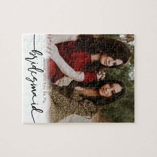 Fun Foto Geschenk Brautmädchen Puzzle (Horizontal)