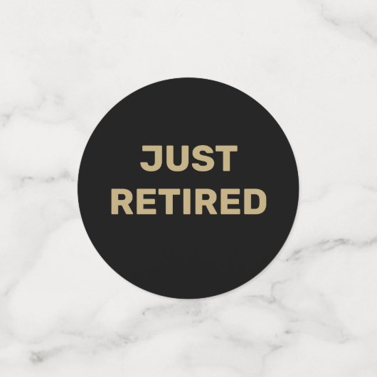 Fun Foto Rtirement Party Tabelle Confetti Konfetti (Klein Vorderseite)