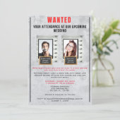 Fun Foto Tasse Shot Hochzeit Einladung (Stehend Vorderseite)