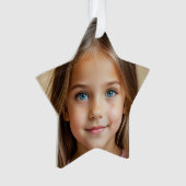 Fun FOTO Weihnachtsstern personalisieren Ornament (Vorderseite)