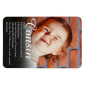 Fun Foto World's Best Ever Cousin Definition Magnet (Horizontal)