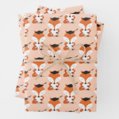 Fun Fox Abschluss Geschenkpapier Set (Beispiel)