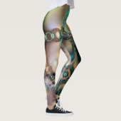 Fun Fraktal Art Geometric Muster farbig Leggings (Rechts)