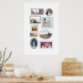 Fun Frames Neun Foto Kunstdrucke Poster (Küche)