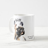 Fun French Bull Browns Ugh!!! PERSONALISIERE Kaffeetasse (Vorderseite Links)