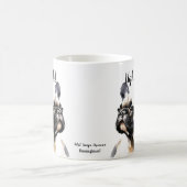 Fun French Bull Browns Ugh!!! PERSONALISIERE Kaffeetasse (Mittel)