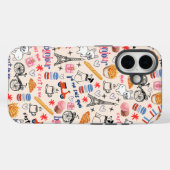 Fun Frenchie Lover's Trendy Doodle Case-Mate iPhone Hülle (Rückseite (Horizontal))