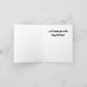 Fun Fried Bacon Lover Geburtstag Karte (Innenseite)