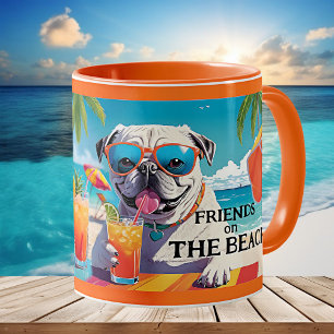 Fun Friends Hogs Summer Beach Kaffeetasse
