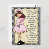 Fun Friendship Postcard Postkarte (Vorne/Hinten)