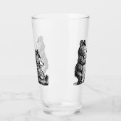 Fun-Friseur-Bär Glas (Links)