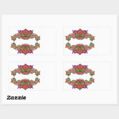 Fun Frog Dance - Alien Monsters von Navin Rechteckiger Aufkleber (Blatt)