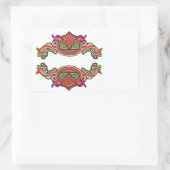 Fun Frog Dance - Alien Monsters von Navin Rechteckiger Aufkleber (Tasche)