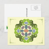 Fun Frog Mandala Postkarte (Vorne/Hinten)