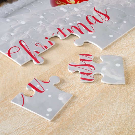 Fun frohe Christmas Fox Jigsaw Puzzle (Seite)