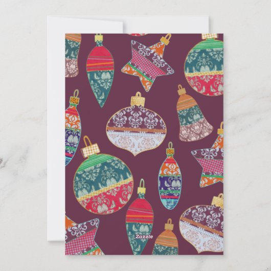 Fun Frohe Weihnachten Foto & Bauble (Rückseite)