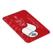 Fun fröhliche Weihnachtsfamilie Roll on New Year  Magnet (Rechte Seite)