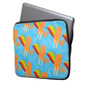 Fun Frozen Leckerei Orange Pop Retro Regenbogen Laptopschutzhülle (Vorderseite Links)