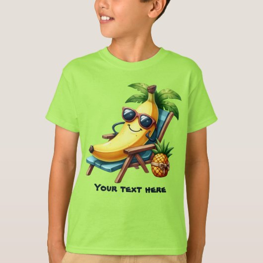 Fun Frucht Liebhaber fügen Text Strand T-Shirt (Vorderseite)