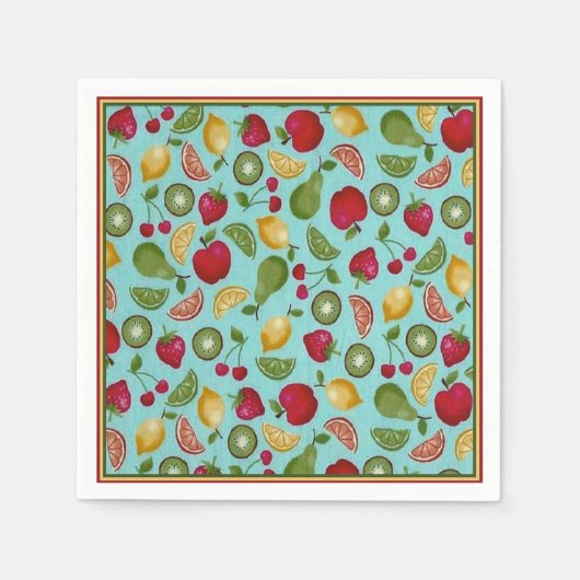 Fun Frucht Muster Papier Napkins Serviette (Vorderseite)
