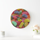 Fun Fruit Jelly Candy Wall Clock Große Wanduhr (Zuhause)