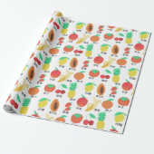 Fun Fruits Chinesische Sprache Lebensmittel Art we Geschenkpapier (Ungerollt)