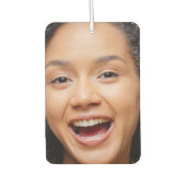Fun Full Face Close Up Selfie Photo Autolufterfrischer (Vorderseite)