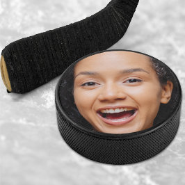 Fun Full Face Nah Up Selfie Foto Eishockey Puck