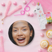 Fun Full Face Nah Up Selfie Foto Pappteller (Party)